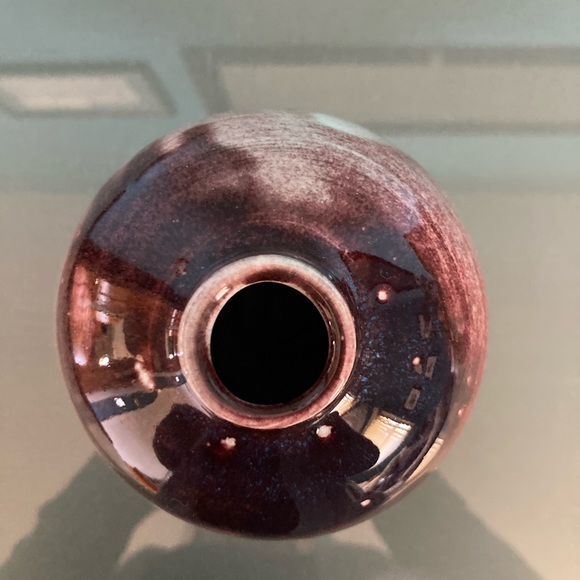 ☘️VTG Edgecomb Potters Purple Drip Vase☘️ - Picture 5 of 6